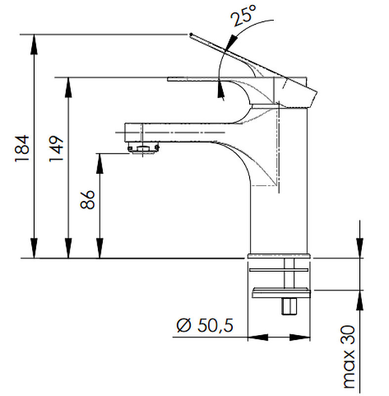 Смеситель для раковины Remer Class Line L12