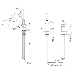 Смеситель для раковины Remer Element ET57