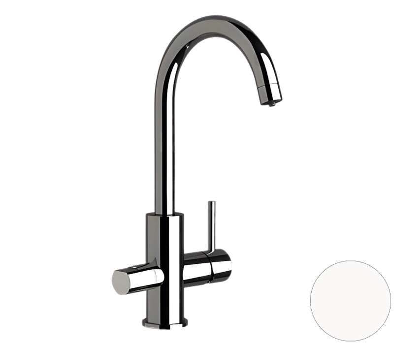 Смеситель для кухни Remer X Style N792DWBO цвет Белый матовый