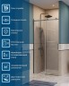 Душевая дверь BelBagno Soft Close-2 110 SOFT_CLOSE-2-BF-1-110-C-GM