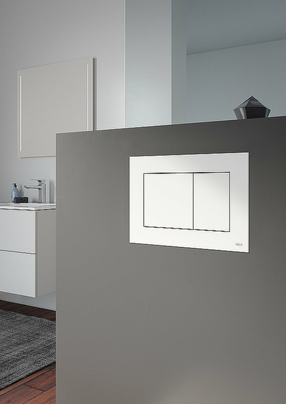 Комплект унитаза Ceramicanova Uno Rimless CN11001 с инсталляцией Tece Base 9400413 с сиденьем Микролифт и Белой клавишей смыва