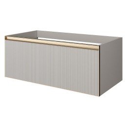 Тумба под раковину Boheme Armadi Art Quatro 1 100 790-M1-100-CM-RIB-MG-LED подвесная
