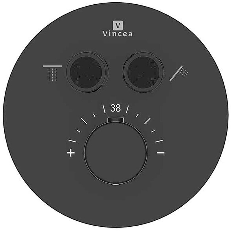 Душевая система Vincea Inspire VSFW-3I22MT2RMB с термостатом