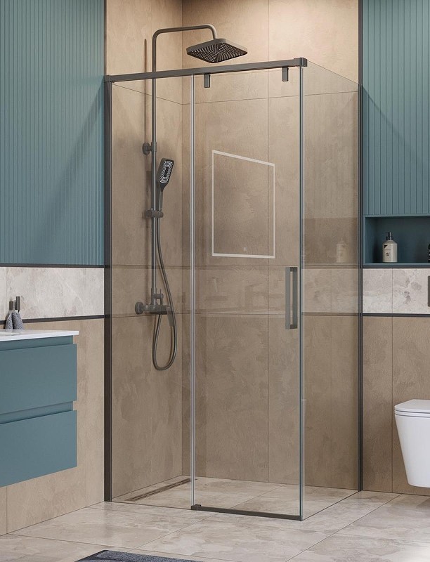 Душевой уголок BelBagno Soft Close-1 100x80 SOFT_CLOSE-1-AH-1-100/80-C-GM