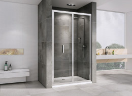 Душевая дверь Abber Sonnenstrand 120 AG07120 профиль Хром стекло прозрачное