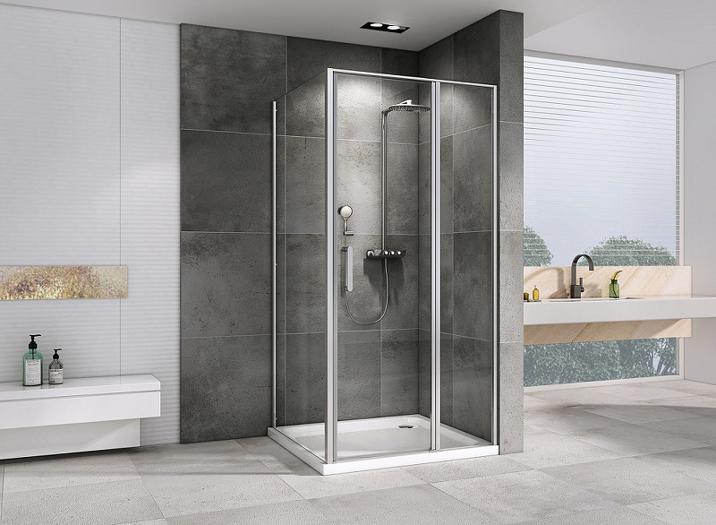 Душевой уголок Abber Sonnenstrand 110x75 AG04110S-S75 профиль Хром стекло прозрачное