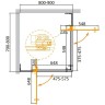 Душевой уголок Cezares Slider 90x80 SLIDER-AH-2-70/80-80/90-C-Cr