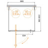 Душевой уголок Cezares Molveno 90x90 MOLVENO-BA2-90/90-C-Cr-IV