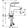 Смеситель для раковины Hansgrohe Logis 71077000 Хром