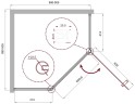 Душевой уголок BelBagno Uno 90х90 UNO-195-P-1-90-C-Cr