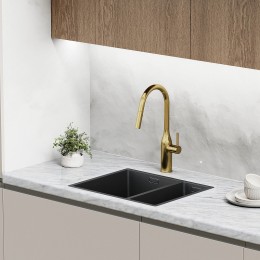 Смеситель для кухни Sancos Grand SC4002BG Золото брашированное