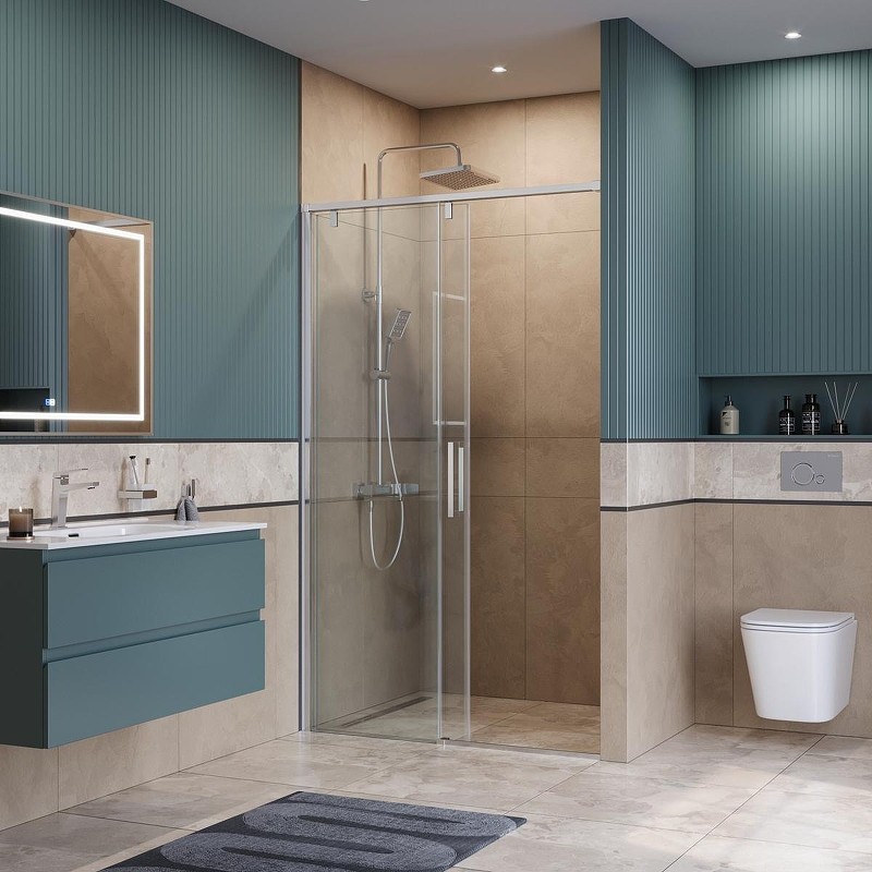 Душевая дверь BelBagno Soft Close-1 120 SOFT_CLOSE-1-BF-1-120-C-Cr