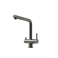 Смеситель для кухни Sancos Spin SC4015GG цвет Вороненая сталь