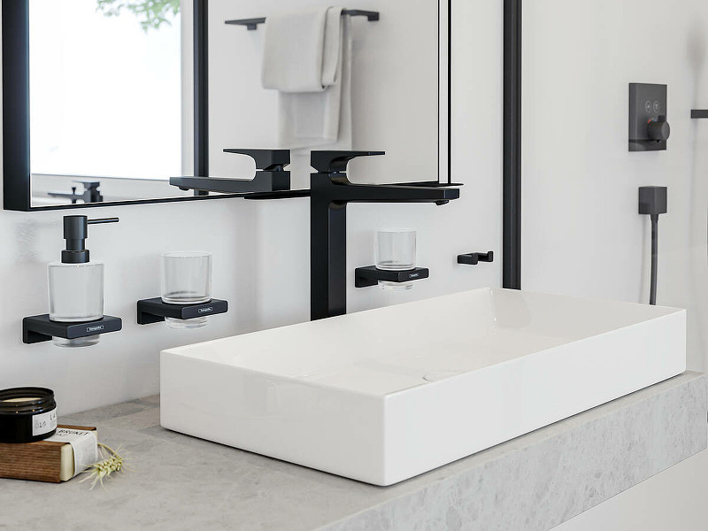 Стакан для зубных щеток Hansgrohe AddStoris 41749140 Шлифованная бронза