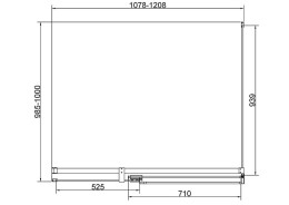 Душевой уголок Vincea Экстенза (Extenza) 120х100 VSR-4EX111210CLBN