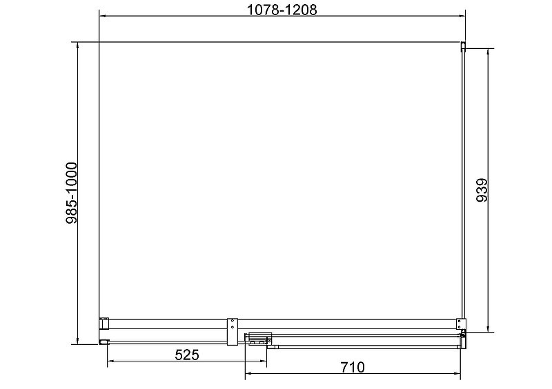 Душевой уголок Vincea Экстенза (Extenza) 120х100 VSR-4EX111210CLBN