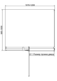 Душевой уголок Vincea Экстенза (Extenza) 120х100 VSR-4EX111210CLBN
