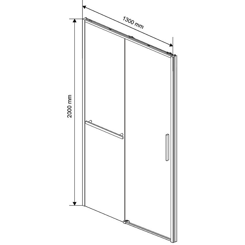 Душевая дверь Vincea Slim Soft 130 VDS-1SS130CL
