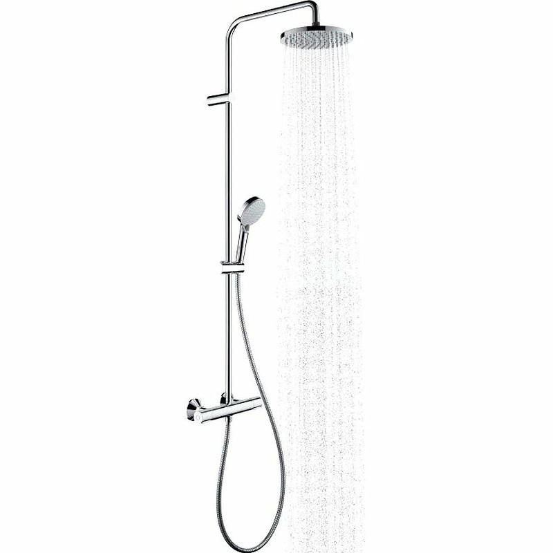 Душевая система Hansgrohe Vernis Blend Showerpipe 26276000 с термостатом