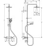 Душевая система Hansgrohe Vernis Blend Showerpipe 26276000 с термостатом