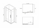 Душевой уголок Abber Schwarzer Diamant 120х90 AG30120BH-S90B профиль Черный стекло прозрачное