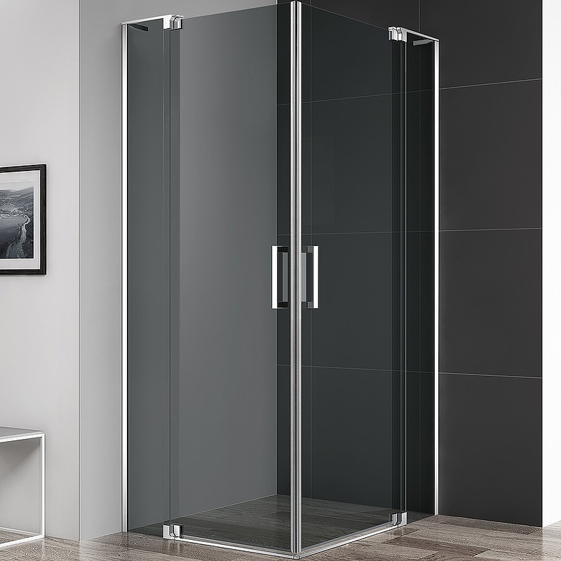 Душевой уголок Cezares Slider 90x80 SLIDER-AH-2-70/80-80/90-GRIGIO-Cr