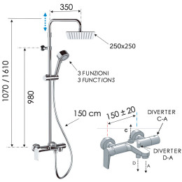 Душевая система Remer Dream D34AUFD25