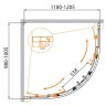 Душевой уголок Cezares Molveno 120x100 MOLVENO-RH-2-120/100-C-Cr-IV