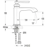 Смеситель для раковины Cezares LIBERTY-F-LS-01-W0