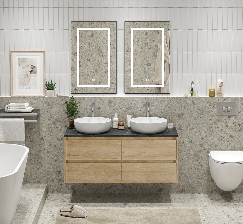 Тумба под раковину BelBagno Kraft 120 KRAFT-1200-4C-SO-2-RNN подвесная