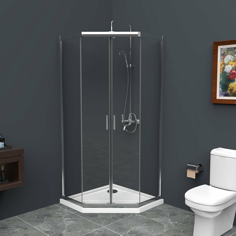 Душевой уголок BelBagno Uno 90х90 UNO-195-P-2-90-C-Cr