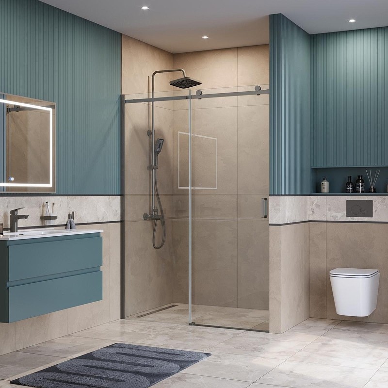 Душевая дверь BelBagno Soft Close-2 150 SOFT_CLOSE-2-BF-1-150-C-GM