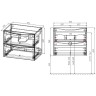 Тумба под раковину Vincea Mia Slim 70 VMC-2MC700S1BT подвесная