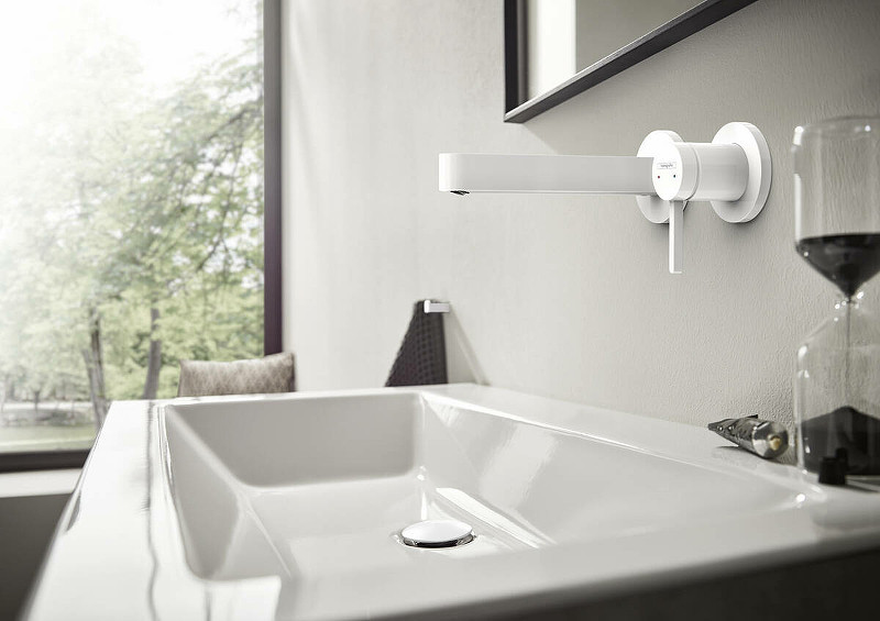 Смеситель для раковины Hansgrohe Finoris 76051700 белый матовый