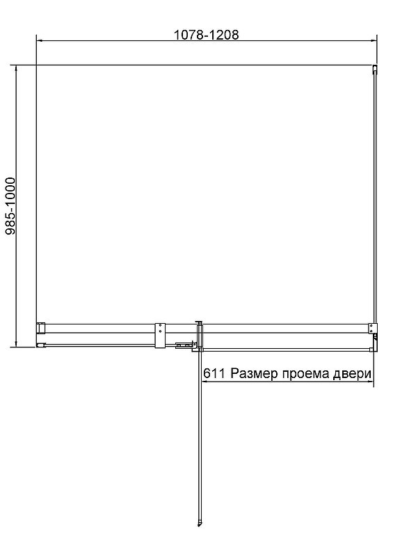 Душевой уголок Vincea Экстенза (Extenza) 120х100 VSR-4EX111210CLGM