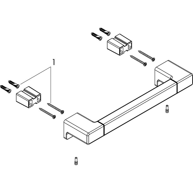 Поручень Hansgrohe AddStoris 41744990 Полированное золото