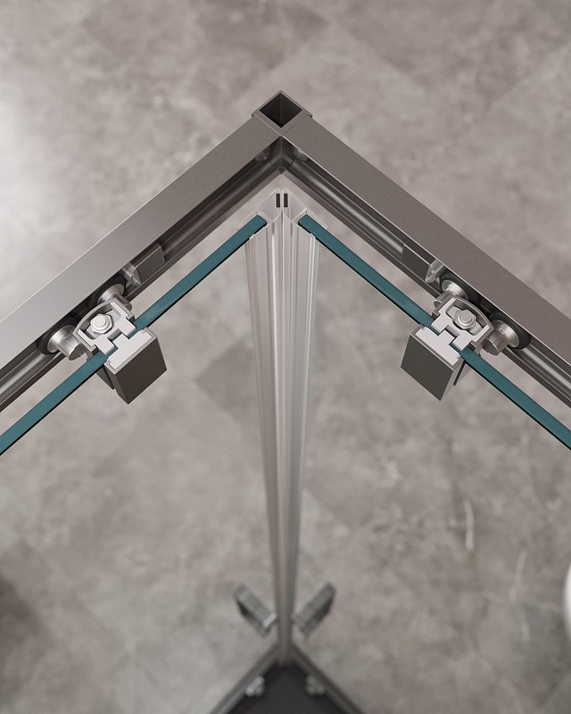 Душевой уголок Cezares Molveno 100x100 MOLVENO-A-2-100-C-GM-IV