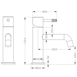 Смеситель для раковины Boheme Uno 461-CR
