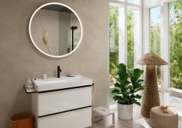 Смеситель для раковины Hansgrohe Tecturis S 73310670 черный матовый