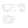 Комплект унитаза Cezares Stylus CZR-513-TH-R/CZR2316SC с инсталляцией BelBagno BB026/BB051CR
