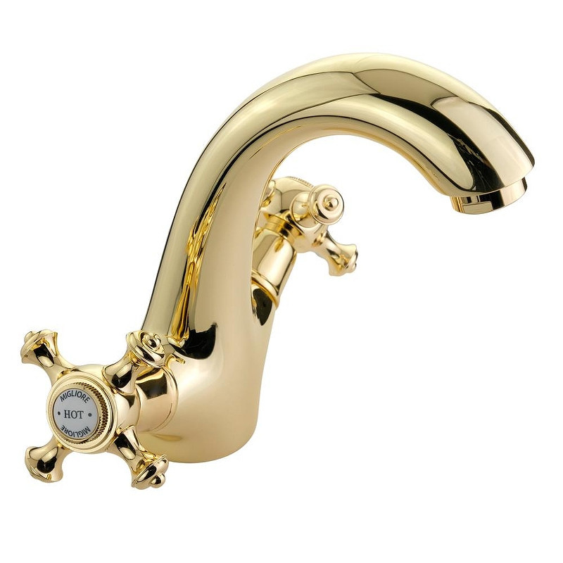 Смеситель для раковины Migliore Prestige 31601 цвет Золото