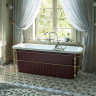Ванна из искусственного камня Migliore Olivia Console 174x80 24267 панель Красная консоль Бронза