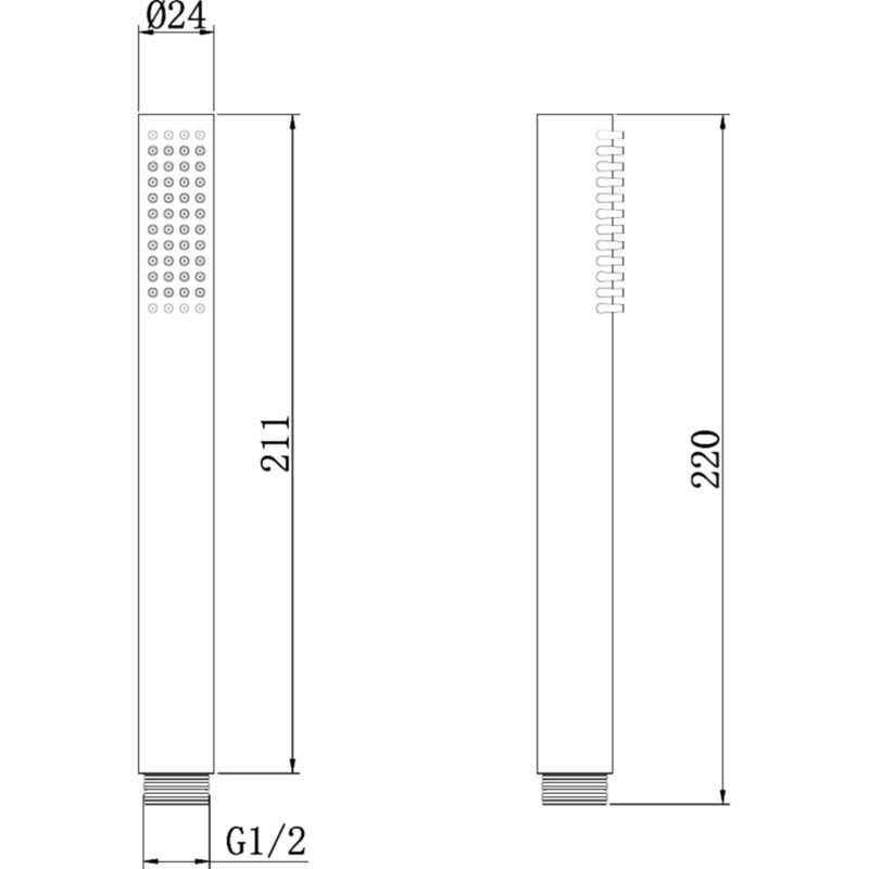 Ручной душ Abber AF0051W Белый