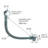 слив-перелив Remer 96PCC click-clack Хром