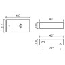 Раковина Ceramicanova Element 41 R CN6051RMB Черная матовая