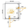 Душевой уголок Cezares Slider 90x90 SLIDER-A-2-80/90-C-GM