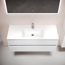 Тумба под раковину Sancos Urban 120 UR120-1W подвесная Белый глянец