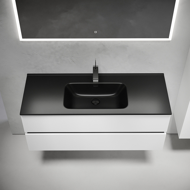 Тумба под раковину Sancos Urban 120 UR120-1W подвесная Белый глянец