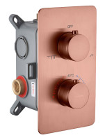 Смеситель для душа Boheme Cell 134-2-CB с термостатом