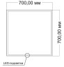 Зеркало Vincea 70 VLM-3VN7007 с подсветкой